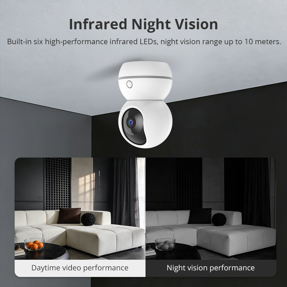 Zemismart Wifi Smart Indoor Pan/Tilt Security Camera