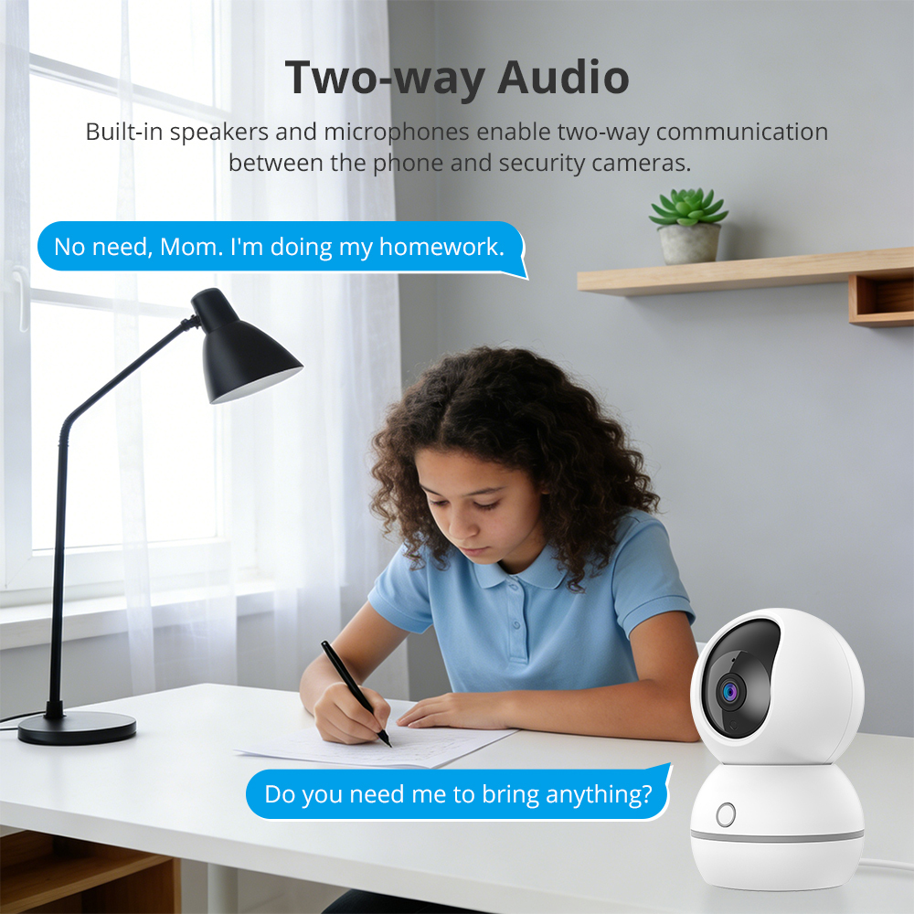 Zemismart Wifi Smart Indoor Pan/Tilt Security Camera