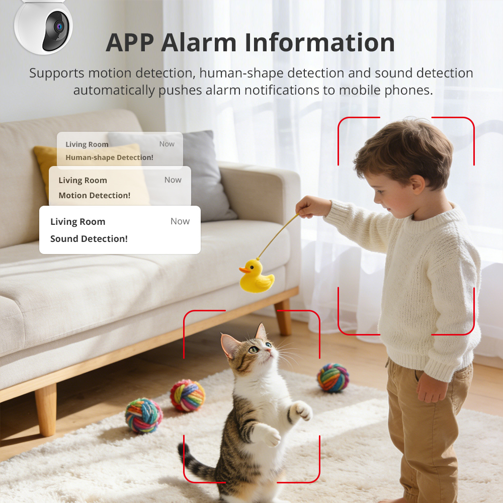 Zemismart Wifi Smart Indoor Pan/Tilt Security Camera