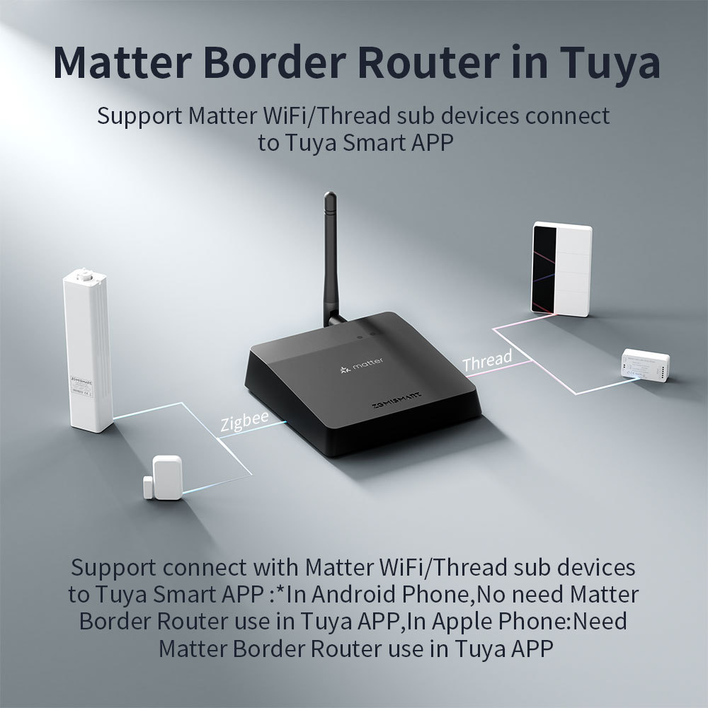 Zemismart Matter Thread Zigbee Hub Built in IR Matter Bridge Integrates with Home Google SmartThings Home Tuya Control M1 Pro