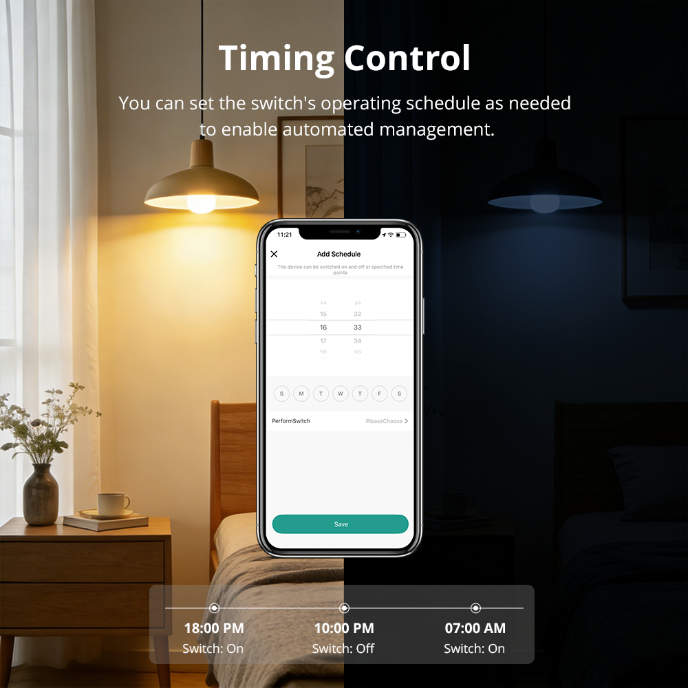 Zemismart Zigbee No Neutral Push Switch White Color with Aluminum Material Smart Life App Timer Alexa Google Home Voice Control