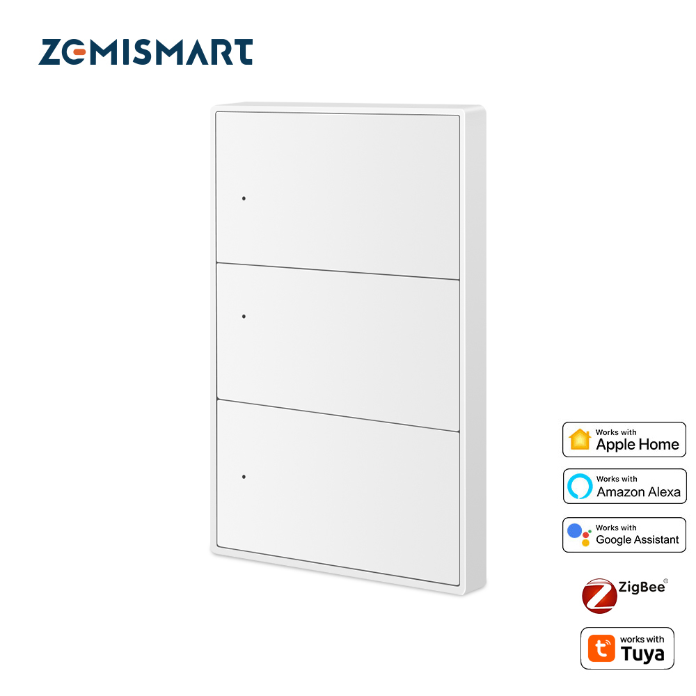 Zemismart Zigbee Neutral Push Switch SAA certification Wall Light Switches 1 2 3 4 Gangs Ships from AU