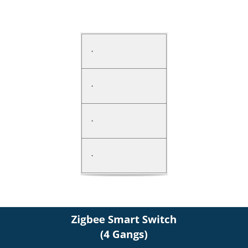 Zemismart Zigbee Neutral Push Switch SAA certification Wall Light Switches 1 2 3 4 Gangs White works with Tuya Interruptor Alexa Google Home Smartthin