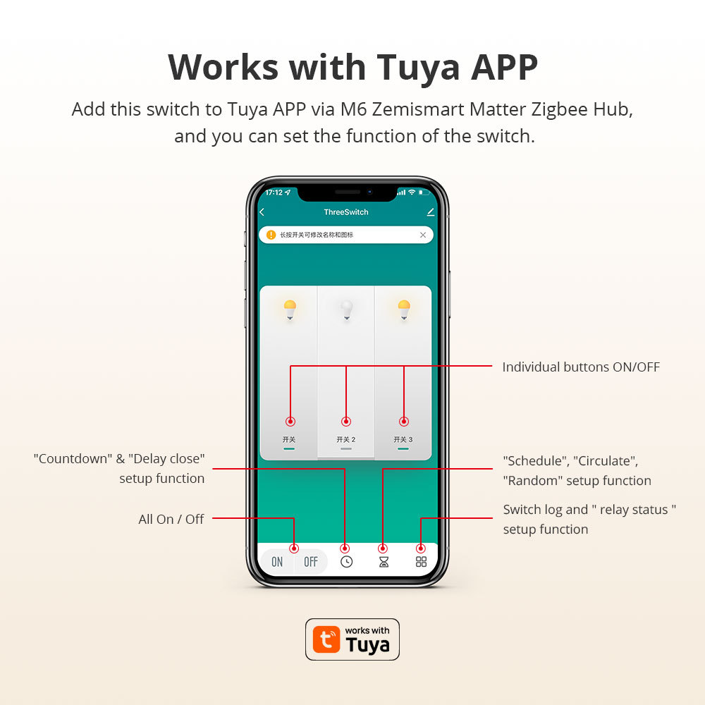 Zemismart Zigbee Neutral Push Switch SAA certification Wall Light Switches 1 2 3 4 Gangs White works with Tuya Interruptor Alexa Google Home Smartthin