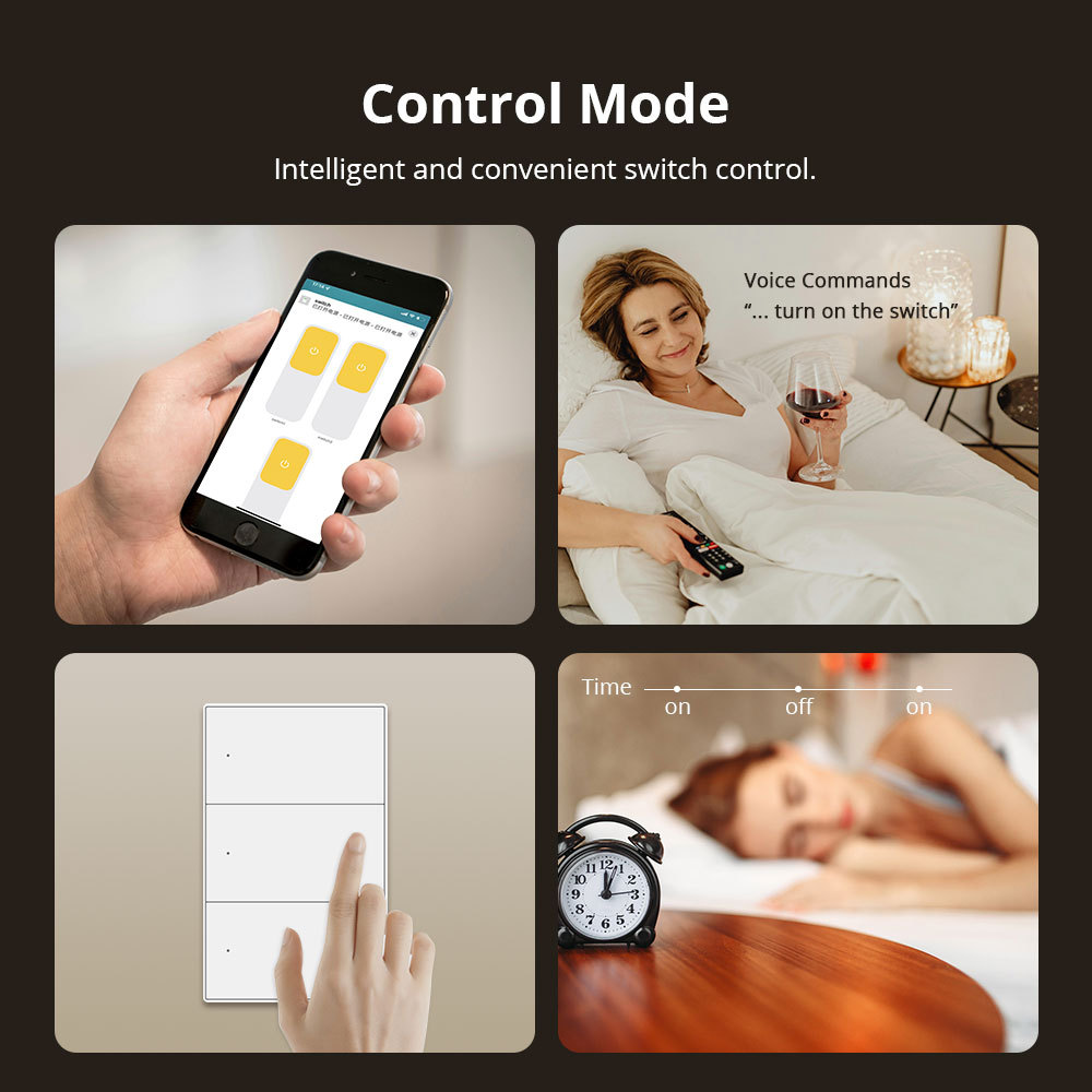 Zemismart Zigbee Neutral Push Switch SAA certification Wall Light Switches 1 2 3 4 Gangs White works with Tuya Interruptor Alexa Google Home Smartthin