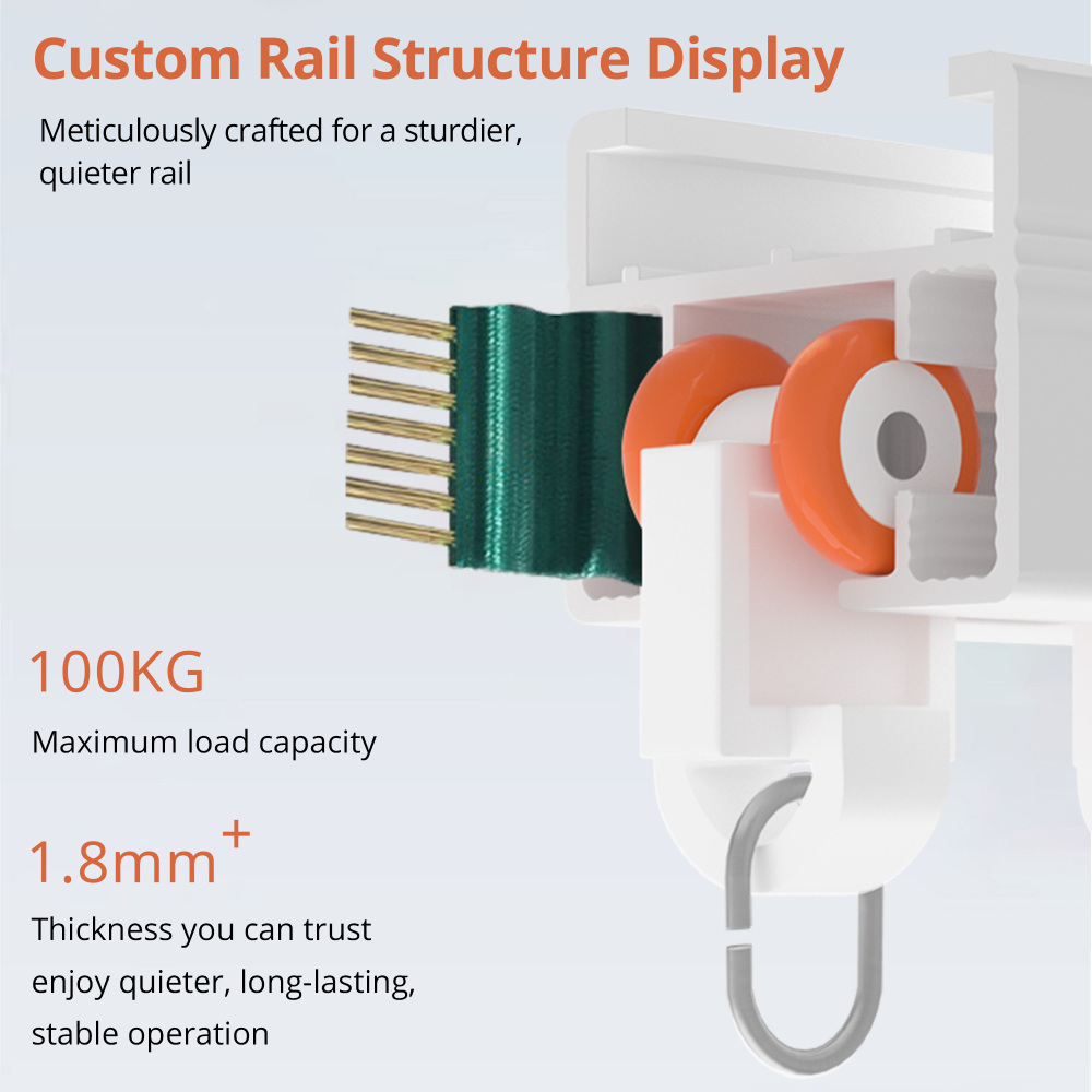 Zemismart Matter over Thread Customized Track works with HomeKit Google Home SmartThings App Control