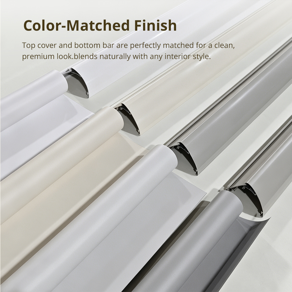 Zemismart Smart Zigbee Motorized Roller Shade Motors Kit Ready-made Blind intergated with Tuya Homey Home Assistance HomeKit SmartThings