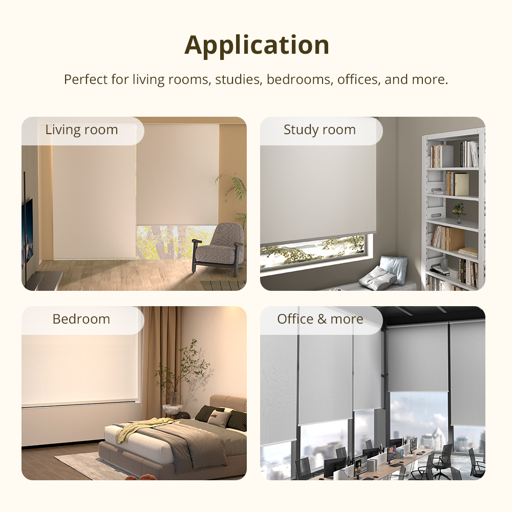 Zemismart Matter over Thread Motorized Roller Shade Motors Kit Blind intergated with Google Home Home Assistance HomeKit SmartThings