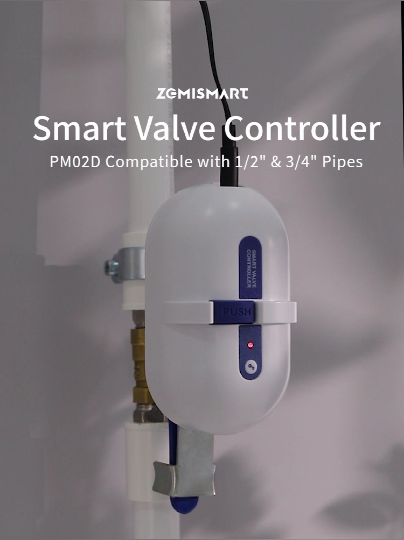 Zemismart Smart Zigbee Water Gas Pipeline Remote Valve Controller Shut Off Water Timer works with Tuya Smart Life APP Alexa Google Home Voice Control
