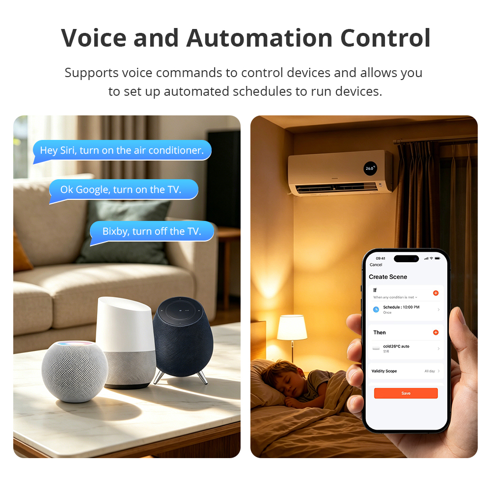 Zemismart Zigbee IR Remote Control Smart Home works with Air Conditioners,TVs,Audios Support HomeKit Tuya App Support  Voice Control via Siri Alexa