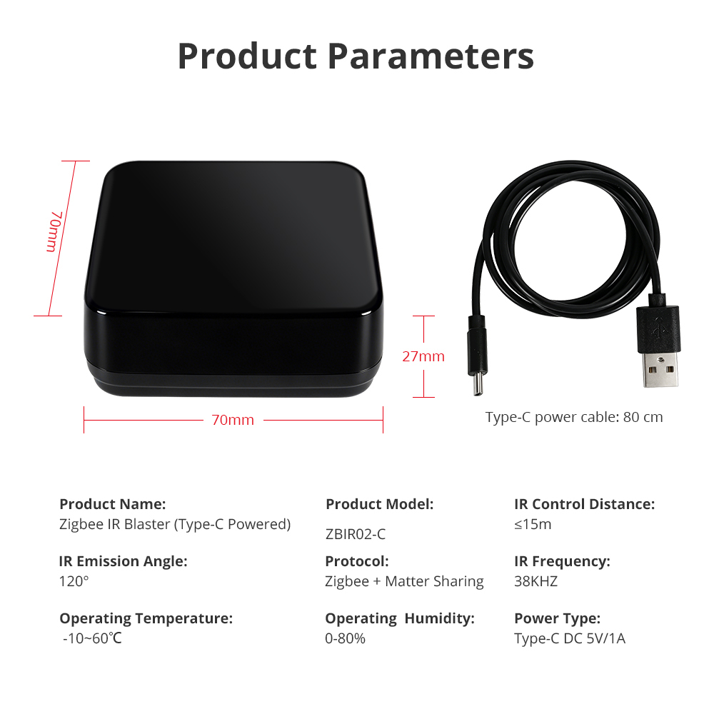 Zemismart Zigbee IR Remote Control Smart Home works with Air Conditioners,TVs,Audios Support HomeKit Tuya App Support  Voice Control via Siri Alexa