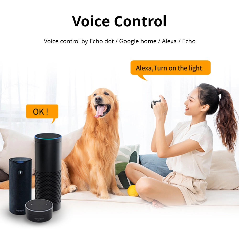 Zigbee No Neutral Light Switch, Push Button Relay Works with Alexa Google Home Tuya | Zemismart