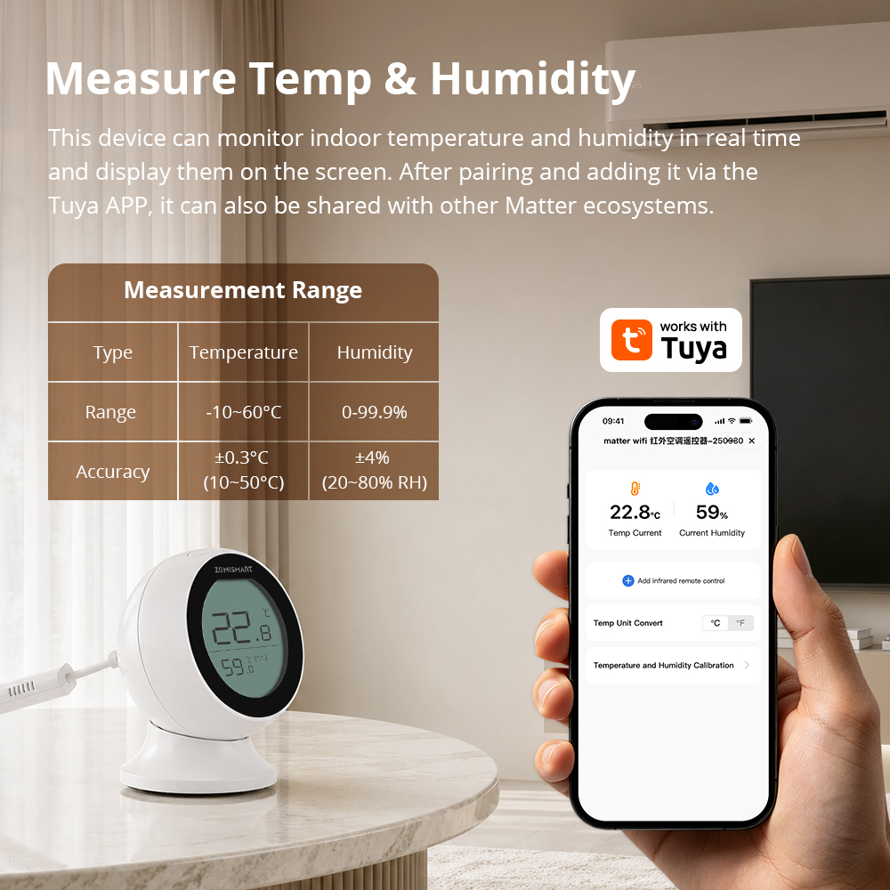 Matter Wifi IR Thermostat