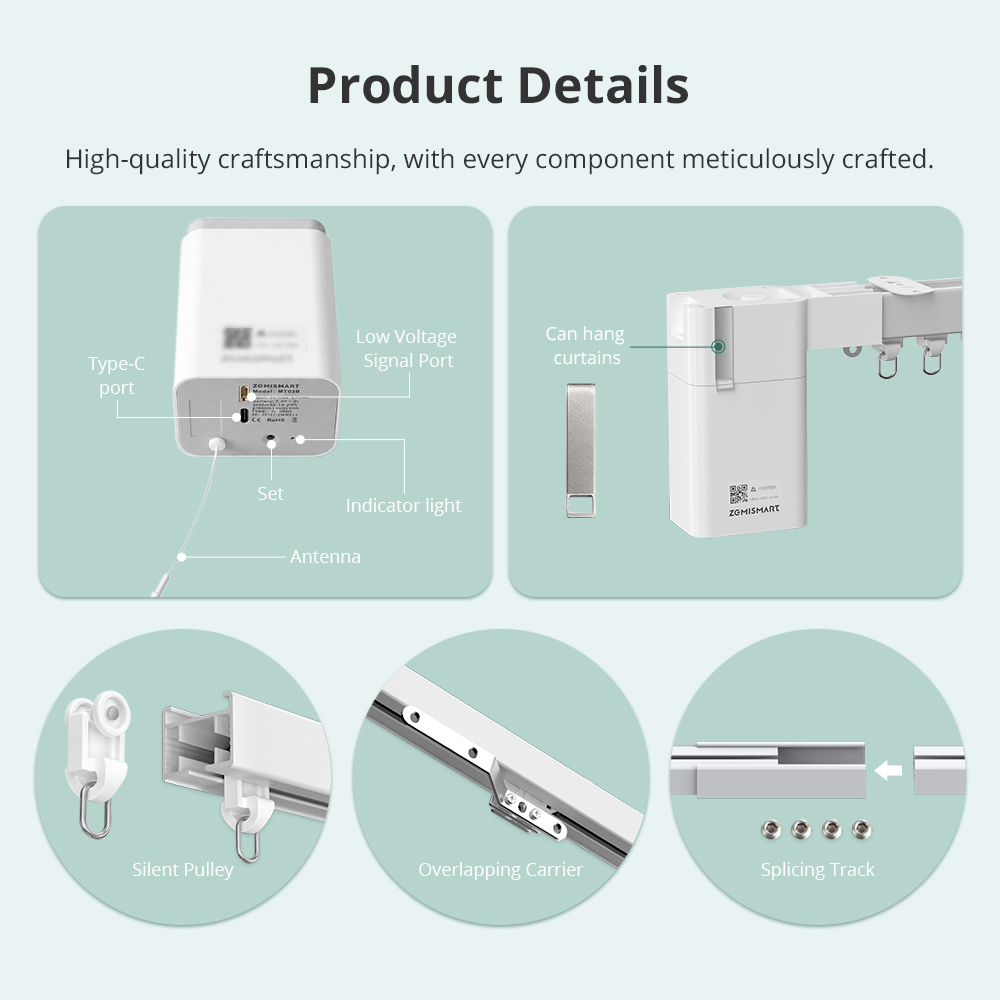Matter thread curtain motor