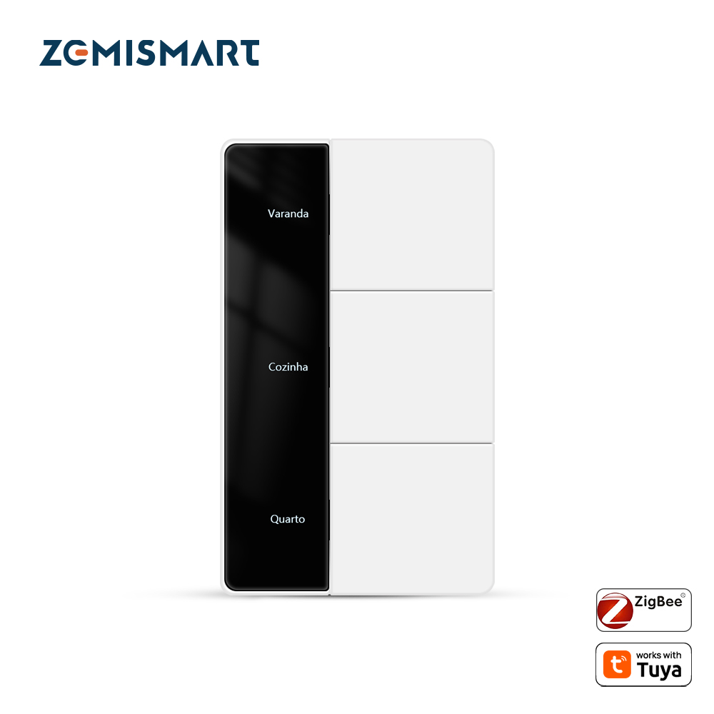 Zemismart Tuya Zigbee 4 Gangs Smart Wall Light Switch Neutral