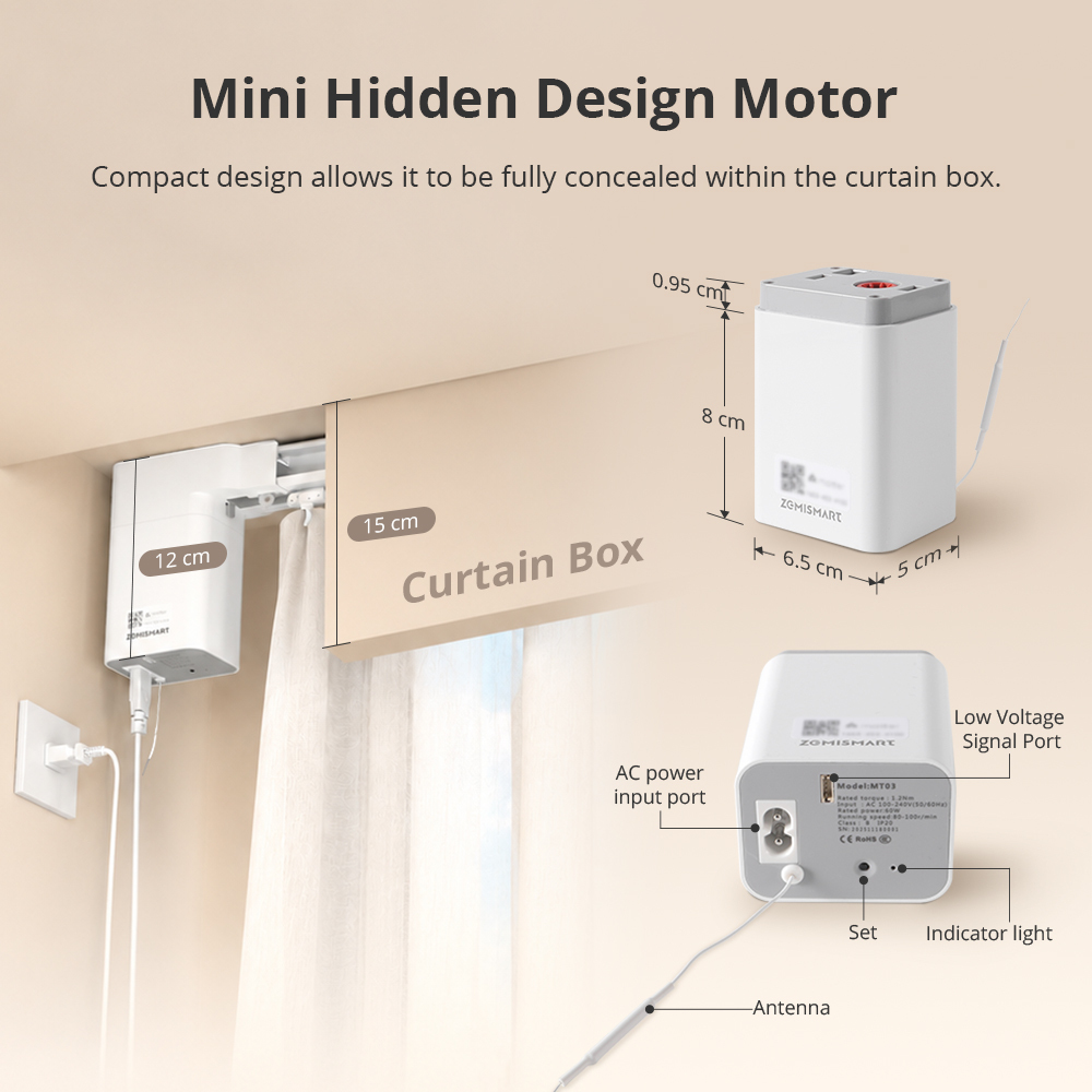 Matter Thread Electric Retractable TRACK