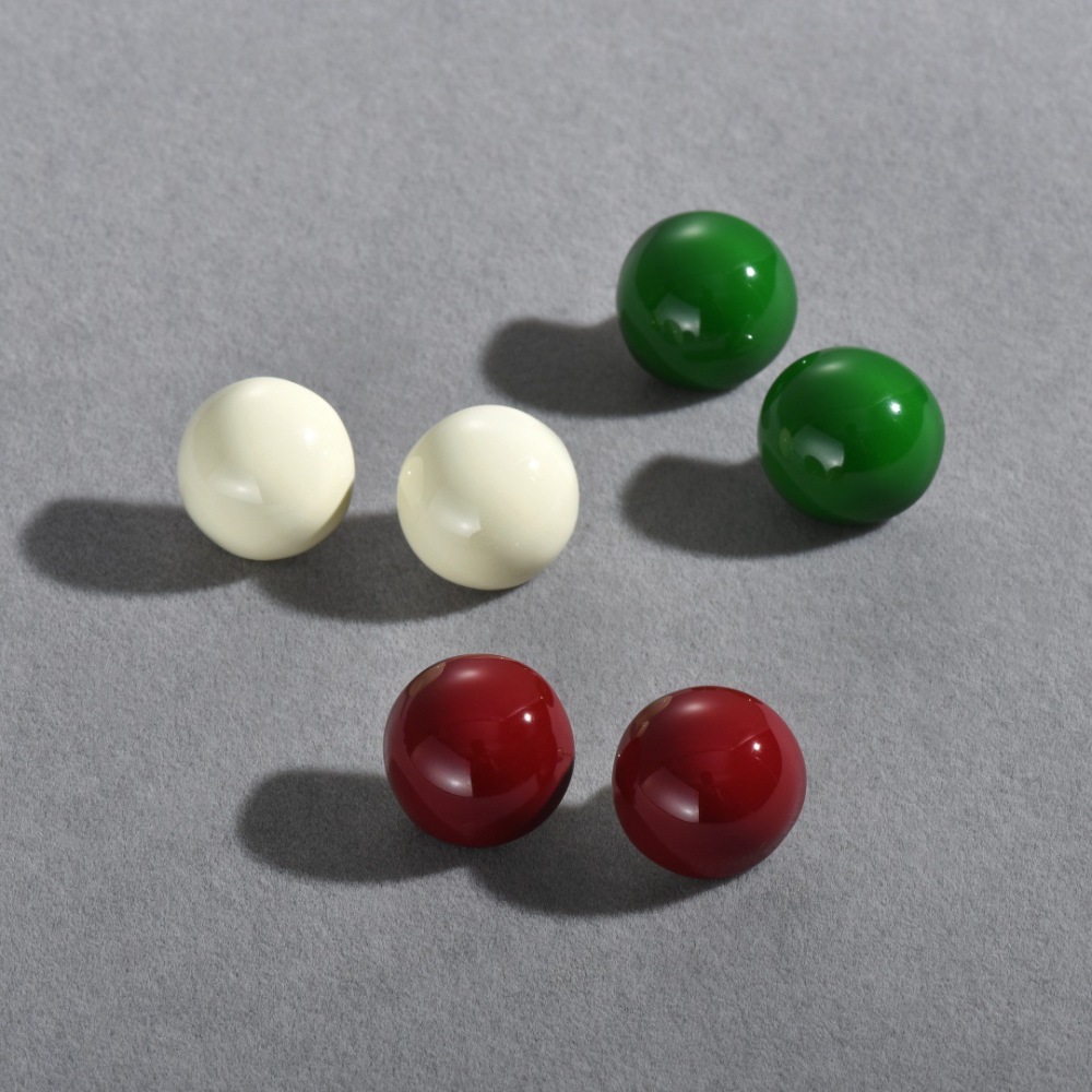 925 Silver Needle Water Drop Earrings New Year Series French Style Mini Elegant Half Circle Women's Jewelry Accessories Geometric Pattern Brass