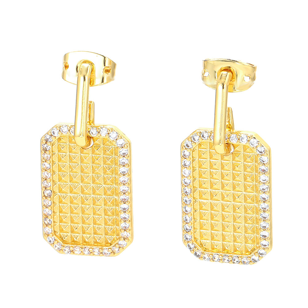 Fashion Square Copper Earrings Wholesale Nihaojewelry