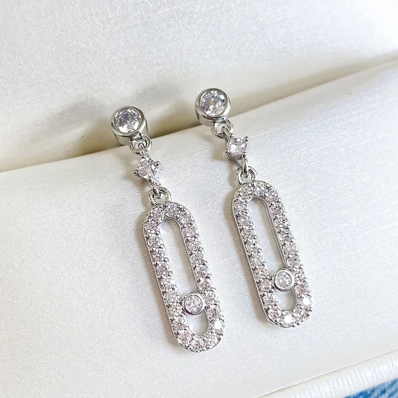 Classic Double Layer Geometric Necklace Earrings Ring Bracelet Set Luxury Fashion Jewelry Accessories For Women