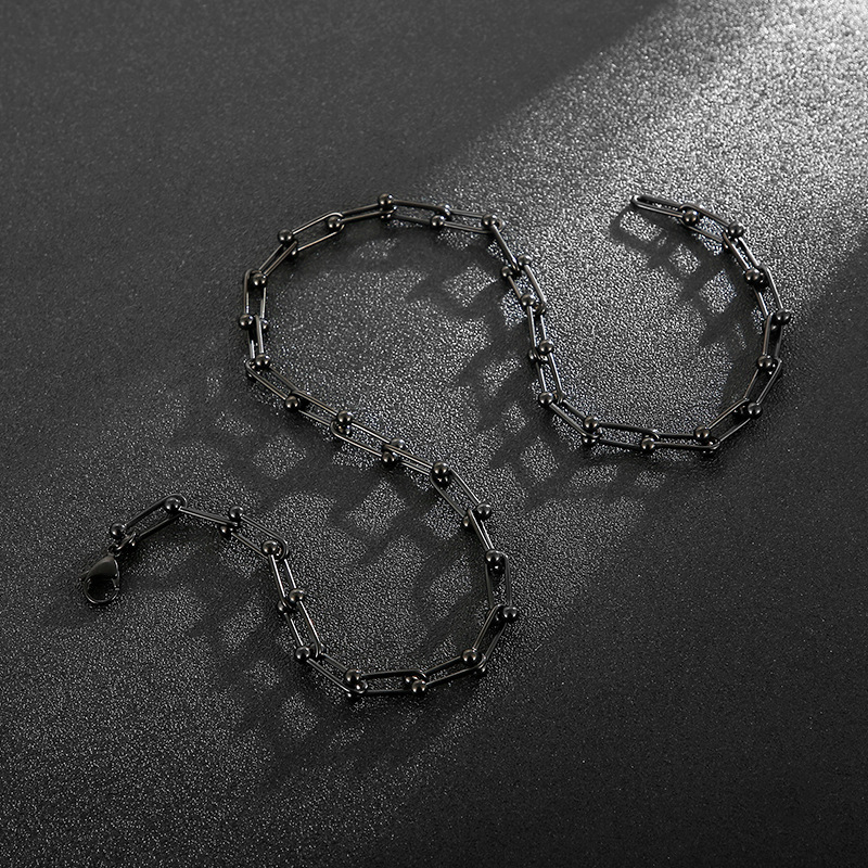 Fashion Geometric Titanium Steel Necklace Plating Stainless Steel Necklaces