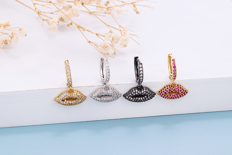 Fashion Geometric Diamond Copper Earrings