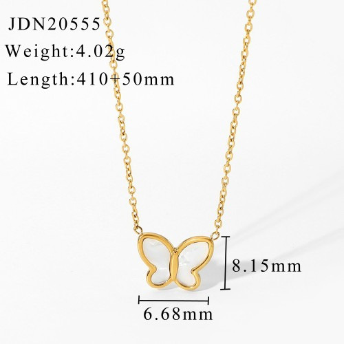 PVD Coated Real Gold Plated Butterfly 304 Stainless Steel Simple Style Classic Style Waterproof Non Tarnish Rings Earrings Necklace
