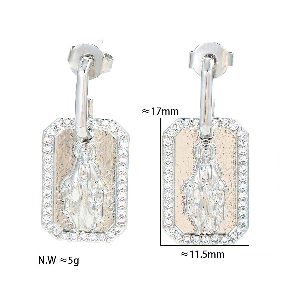 Copper Plating Geometric Zircon