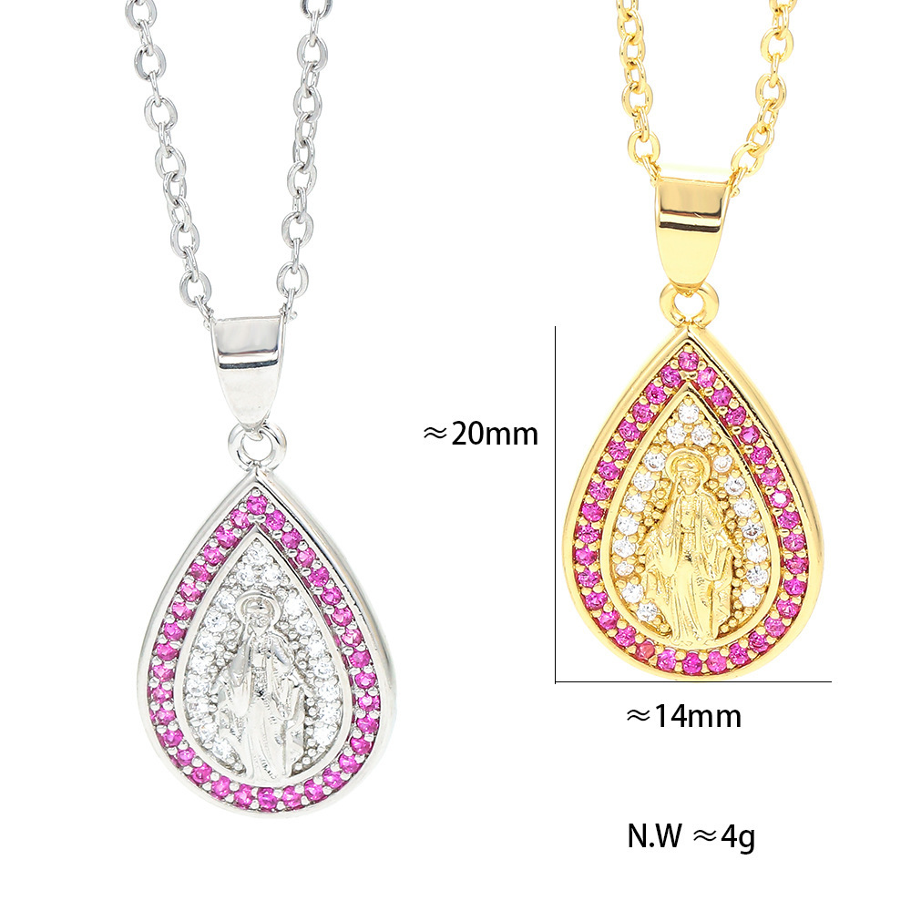 Wholesale Copper Gold-plated Jesus Pendant Necklace Nihaojewelry