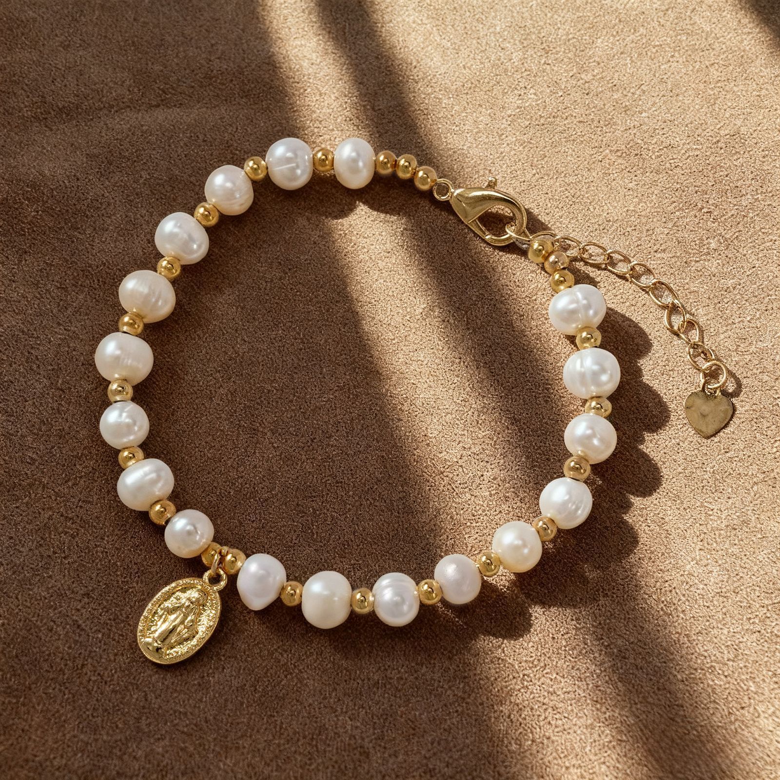 Elegant Pearl Metal Bracelet Fashion Women's Business Gift Cross Ring Bracelet Fashion Chain Accessory Suitable For Parties And Travel