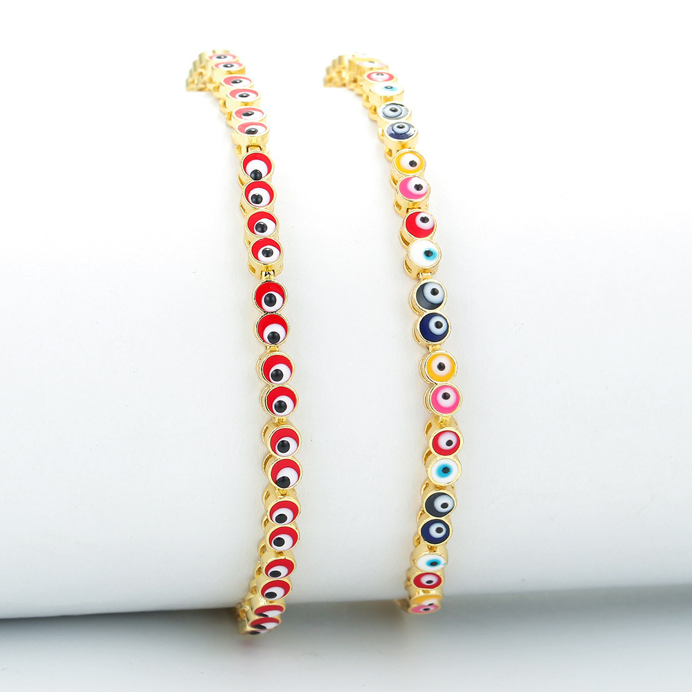 Copper Geometric Zircon Copper Bracelets