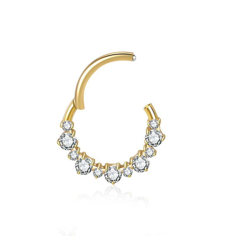 Trendy F136 Titanium Alloy Earrings Women's Fashionable Body Piercing Lip Rings  Style Jewelry Accessories