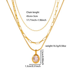 White Zircon Necklace