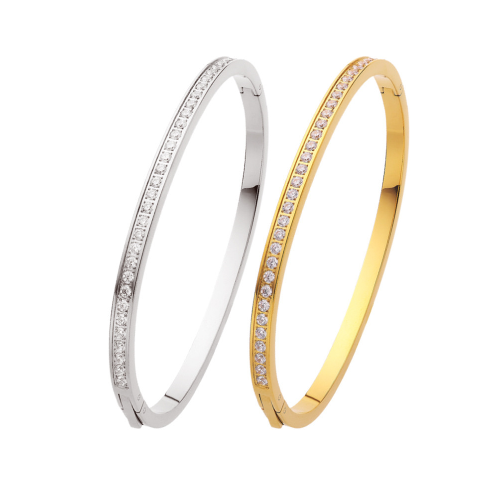 Titanium Steel Bracelet With Diamonds Girl Holiday Gift Starry Sky Feeling Women's Jewelry Accessories