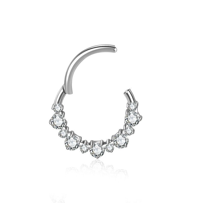 Trendy F136 Titanium Alloy Earrings Women's Fashionable Body Piercing Lip Rings  Style Jewelry Accessories