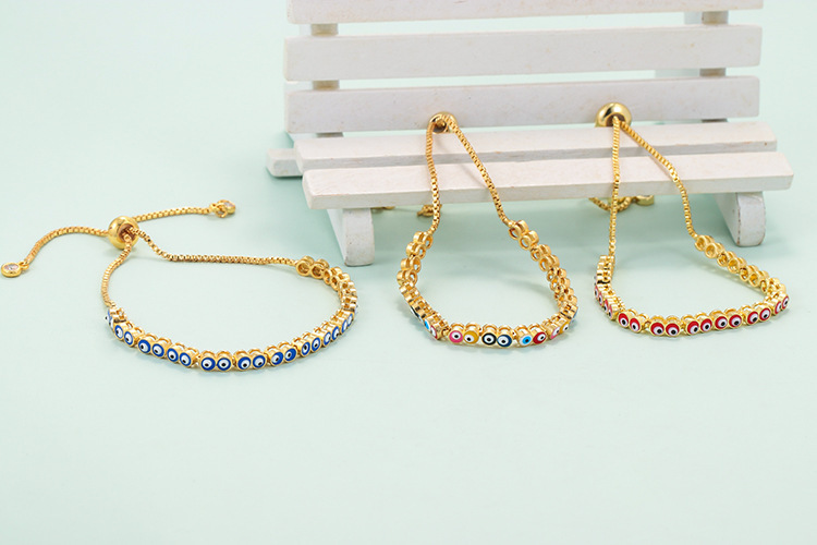 Copper Geometric Zircon Copper Bracelets