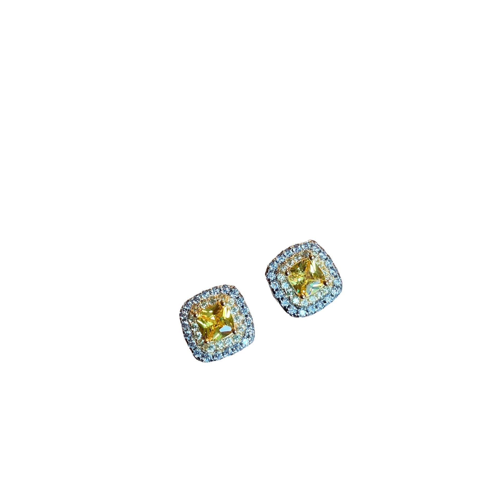 Glam Retro Square Copper Plating Inlay Zircon Women's Rings Bracelets Earrings