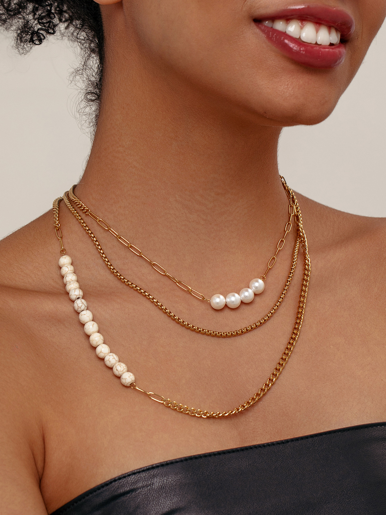 Imitation Pearl Necklace Women's Accessible Luxury Niche Elegant Double-Layered Clavicle Chain  New Original Design Accessories