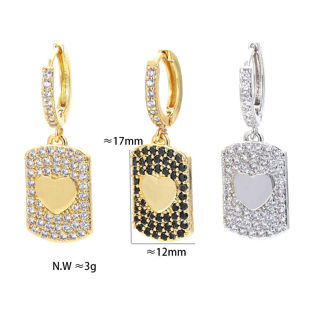 Fashion Multicolor Micro-inlaid Zircon Earrings Wholesale