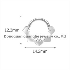 Nose Ring 30#Titanium Natural Color