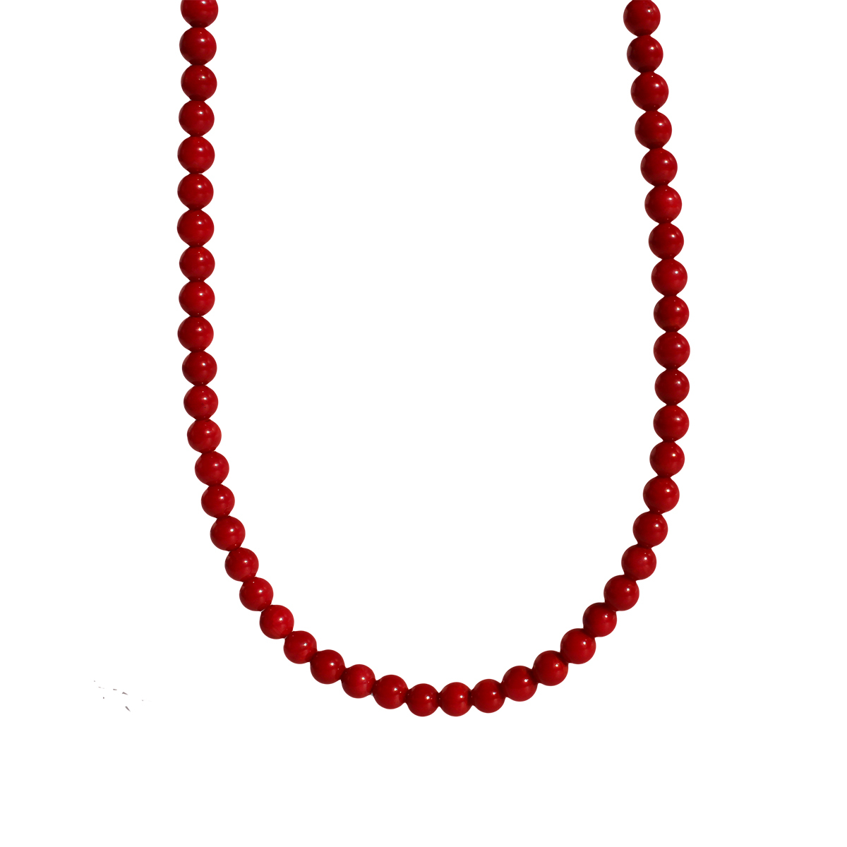 IG Style Simple Style Round Coral Brass Beaded 24K Gold Plated Women's Bracelets Necklace