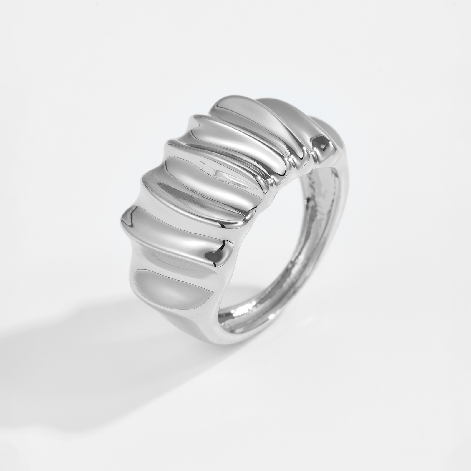 Minimalist Versatile Design Copper Ring For Women  Fashion Trend Daily Versatile 2025 New Hot-Selling Index Finger Ring
