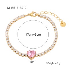 NMSB-E137-2 Gold Pink Diamond