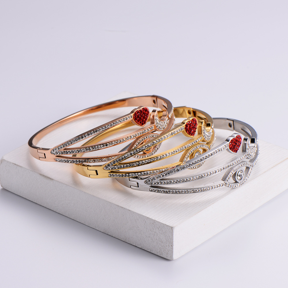 Simple Style Crown Stainless Steel 18K Gold Plated Rose Gold Plated Artificial Rhinestones In Bulk