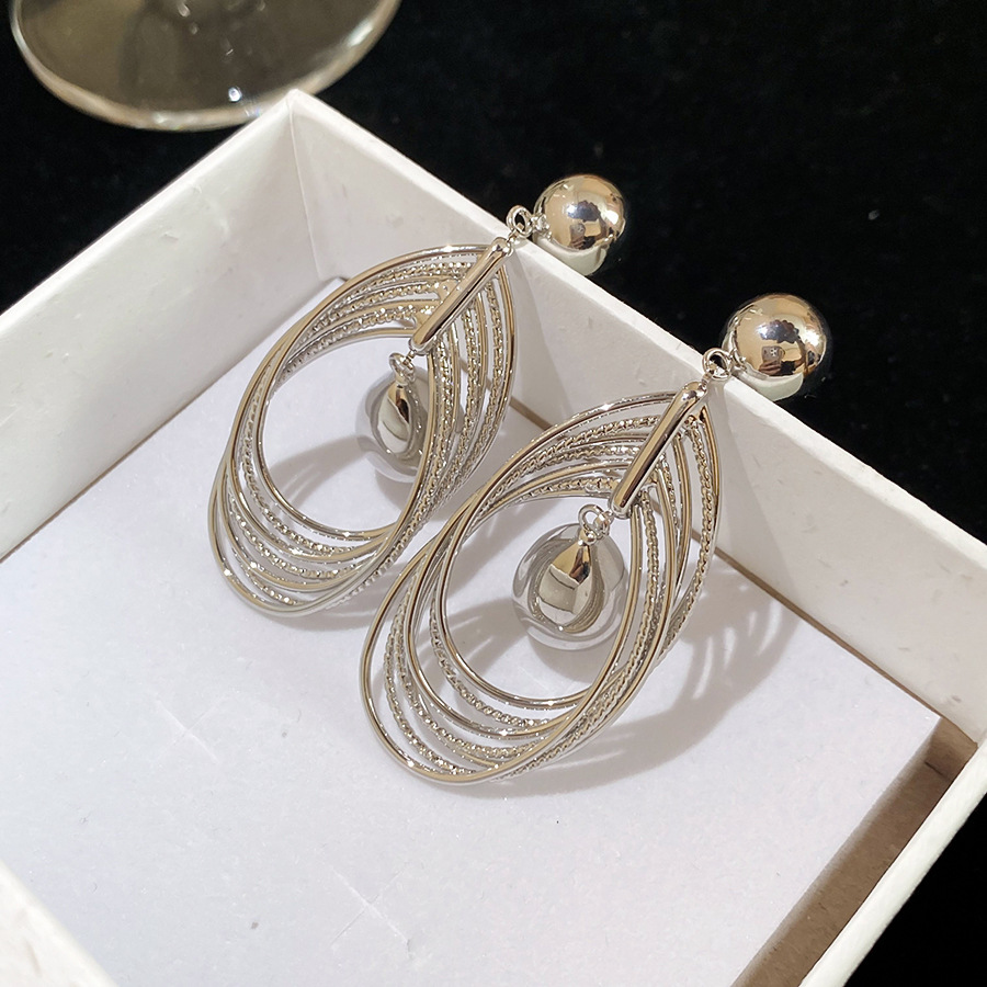 Copper Geometric Electroplating Imitation Gold  Simple Style Classic Style Drop Earrings