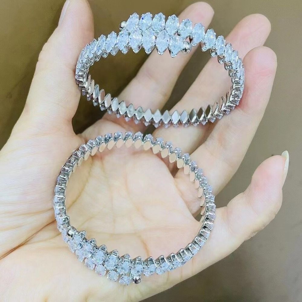 Foreign Trade New Horse Eye Bracelet  Fashion And Fully-jewelled Zircon Bracelet Hip Hop Male And Female Bracelets One Piece Dropshipping