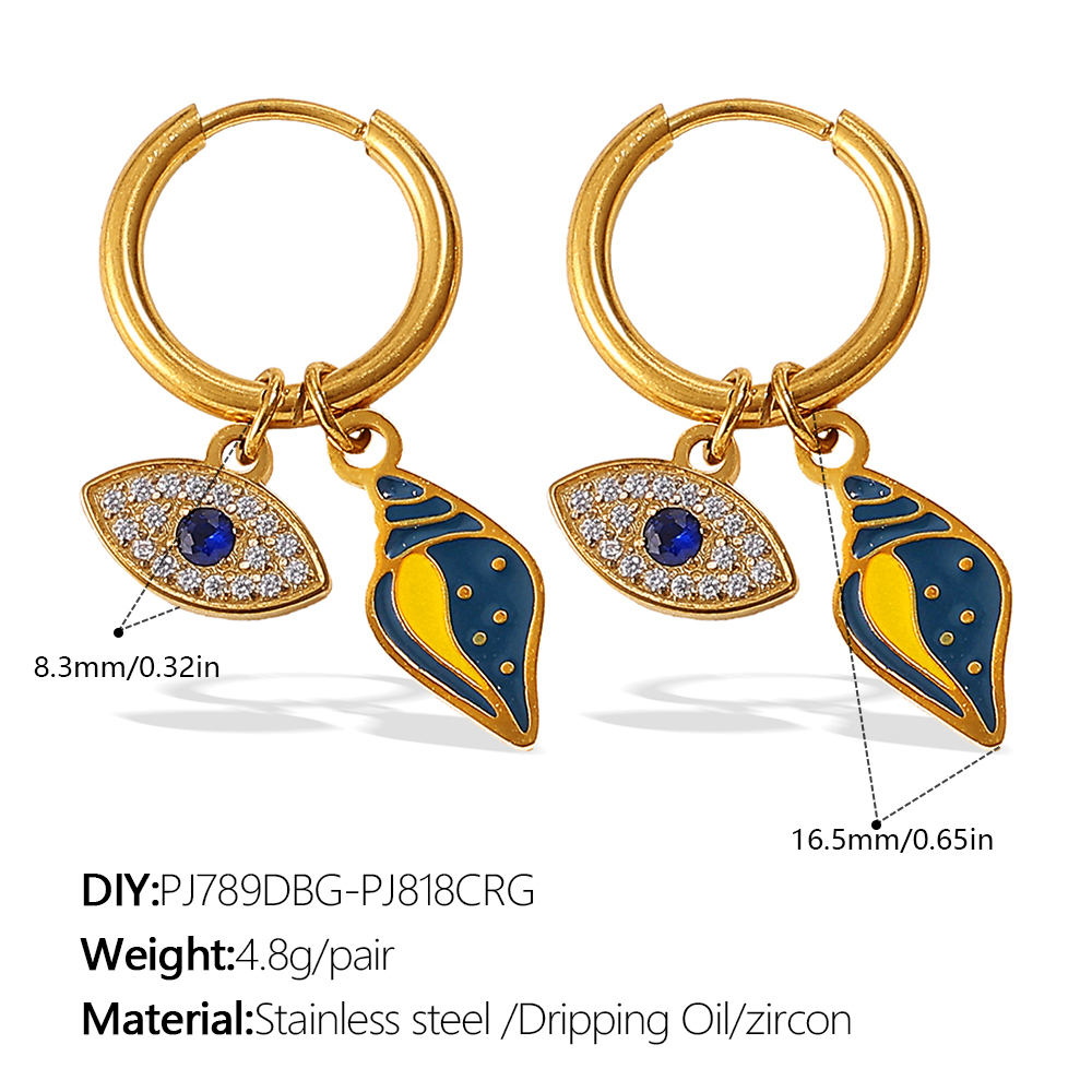 Gold Titanium Steel Water Drop Necklace Freshwater Pearl Retro Collarbone Chain Women's Jewelry Accessories