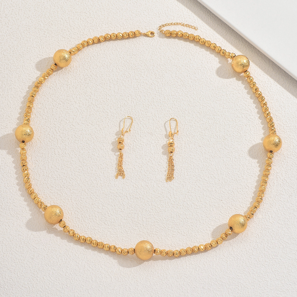 Two-Piece Set 2 Pieces Copper Material Set High-End Fashion Simple Elegant Personality Versatile Exquisite Jewelry Necklace Earrings Set For Women Banquet Party Gathering Accessories