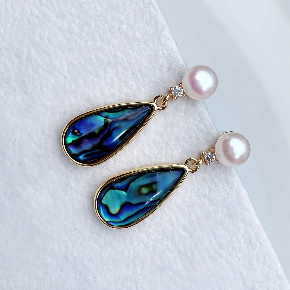 Elegant Freshwater Pearl Stud Earrings Shell Element Jewelry Affordable Luxury Date Night High Performance Value Accessories