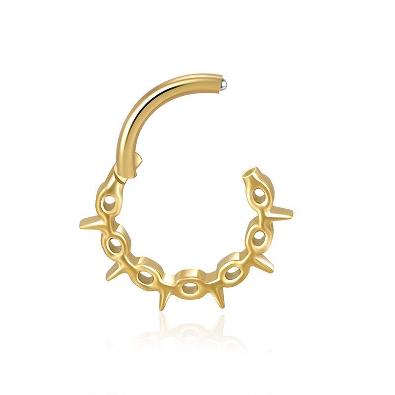 Trendy F136 Titanium Alloy Earrings Women's Fashionable Body Piercing Lip Rings  Style Jewelry Accessories