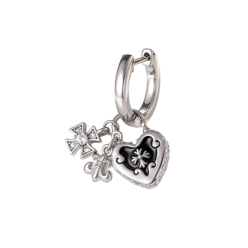 Exquisite Fashion Micro-Set Zirconia Pendant Cat Star Heart Ear Cuff Custom Link Metal Cartoon Style Unisex Piercing Jewelry